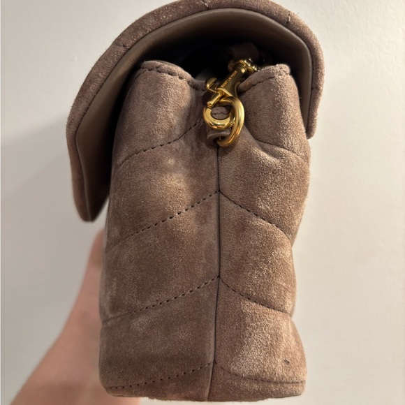 Yves Saint Laurent Brown Suede Crossbody Bag - Picture 6 of 9